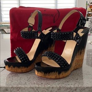 CHRISTIAN LOUBOUTIN WEDGES- never worn